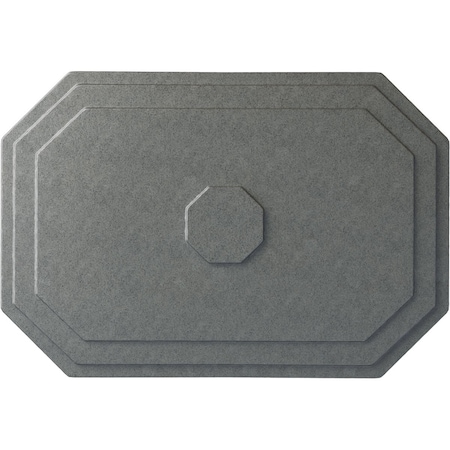 Ekena Millwork Felix Ceiling Medallion, Hand-Painted Platinum, 25 1/4"W x 17 1/4"H x 1 3/4"P CM25FEPLS